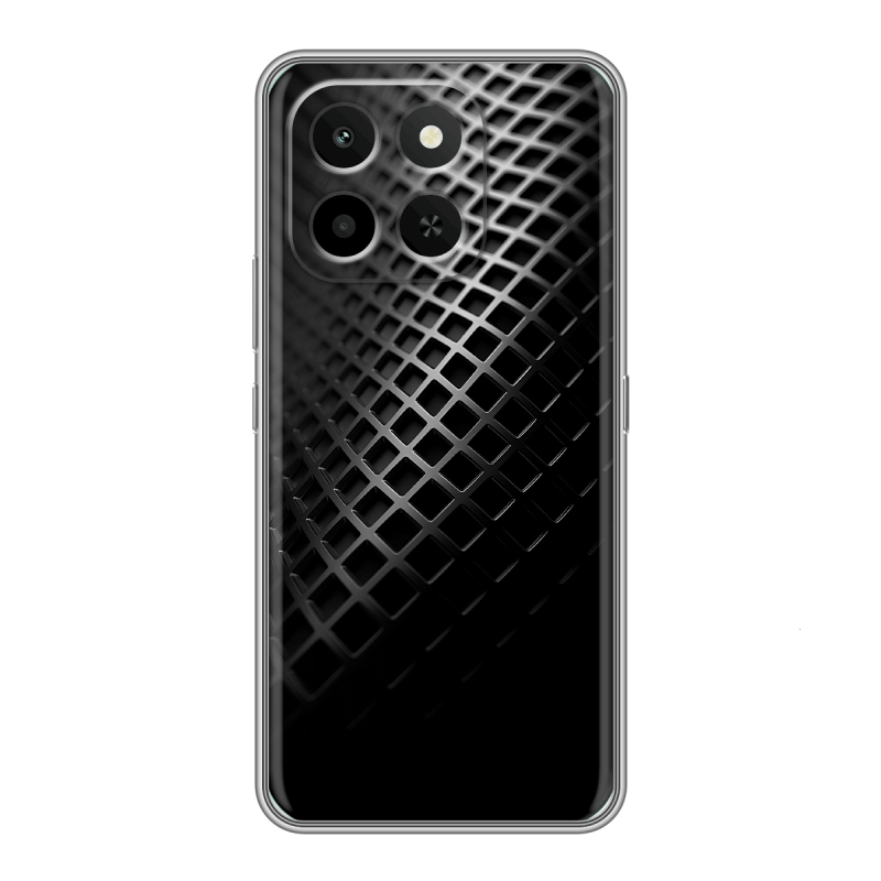 Силиконовый чехол на Honor X6C с принтом Текстура металла Силиконовый чехол на Honor X6C с принтом Текстура металла