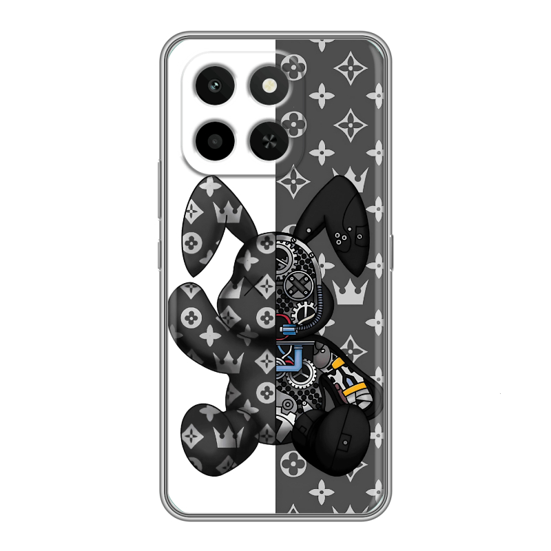 Силиконовый чехол на Honor X6C с принтом Луи робот Силиконовый чехол на Honor X6C с принтом Луи робот