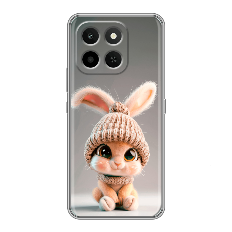 Силиконовый чехол на Honor X6C с принтом Кролик Силиконовый чехол на Honor X6C с принтом Кролик