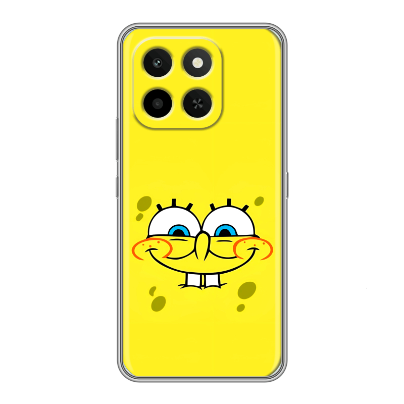 Силиконовый чехол на Honor X6C с принтом спанчбоб спанч боб Силиконовый чехол на Honor X6C с принтом спанчбоб спанч боб
