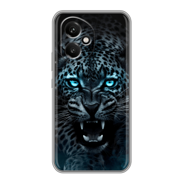 Силиконовый чехол на Honor 400 с принтом Темный леопард Силиконовый чехол на Honor 400 с принтом Темный леопард