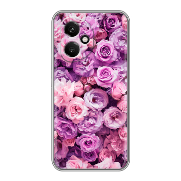 Силиконовый чехол на Honor 400 с принтом лавандовые розы