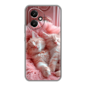 Силиконовый чехол на Honor 400 с принтом котята котики