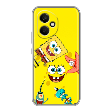 Силиконовый чехол на Honor 400 с принтом Спанч боб Спанчбоб