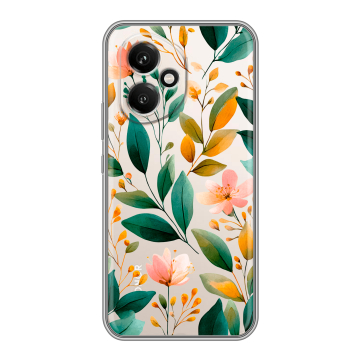 Силиконовый чехол на Honor 400 с принтом Цветы паттерн