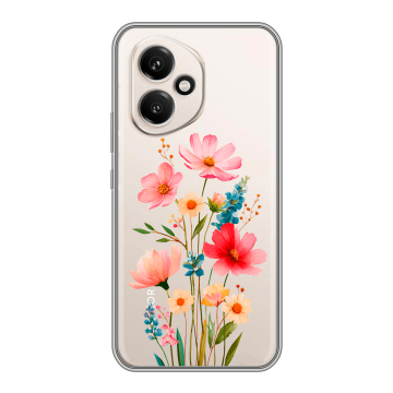 Силиконовый чехол на Honor 400 с принтом Цветы