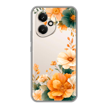 Силиконовый чехол на Honor 400 с принтом Цветы принт