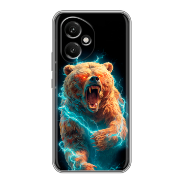 Силиконовый чехол на Honor 400 с принтом Медведь