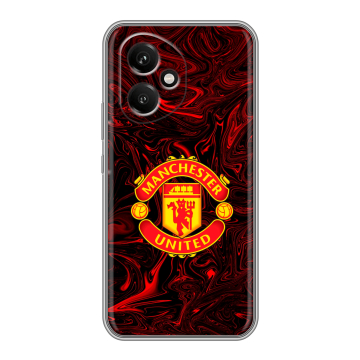 Силиконовый чехол на Honor 400 с принтом Manchester United