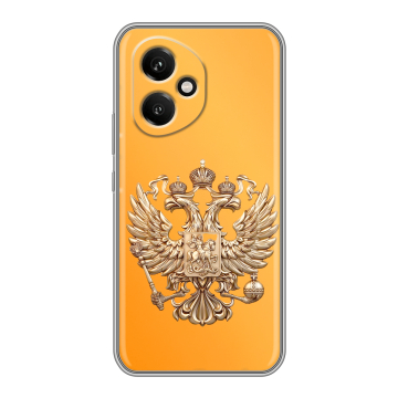Силиконовый чехол на Honor 400 с принтом Герб Флаг России