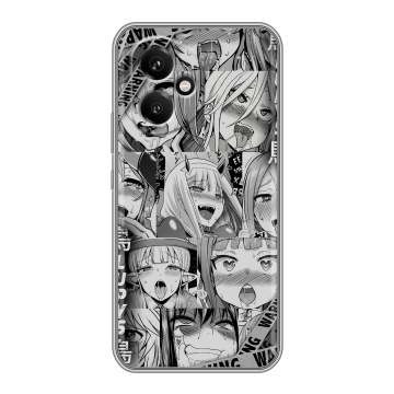 Силиконовый чехол на Honor 400 с принтом Ahegao Ахегао Аниме