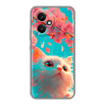 Силиконовый чехол на Honor 400 с принтом Красивый кот