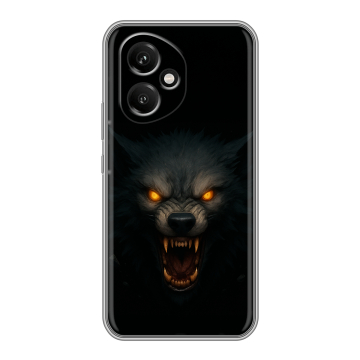 Силиконовый чехол на Honor 400 с принтом Волк