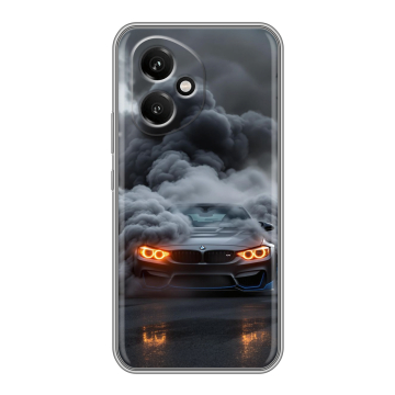 Силиконовый чехол на Honor 400 с принтом BMW БМВ