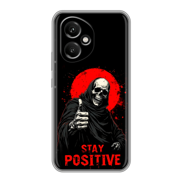 Силиконовый чехол на Honor 400 с принтом смешной скелет