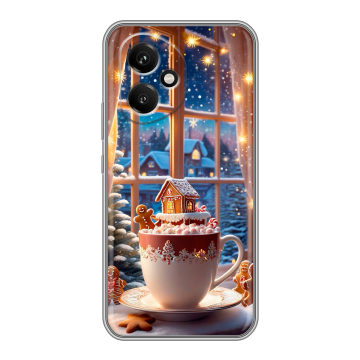 Силиконовый чехол на Honor 400 с принтом Новый год