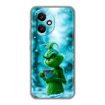 Силиконовый чехол на Honor 400 с принтом Новый год гринч