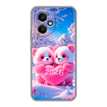 Силиконовый чехол на Honor 400 с принтом Новый год