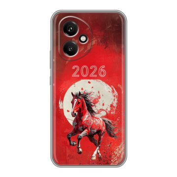 Силиконовый чехол на Honor 400 с принтом Новый год