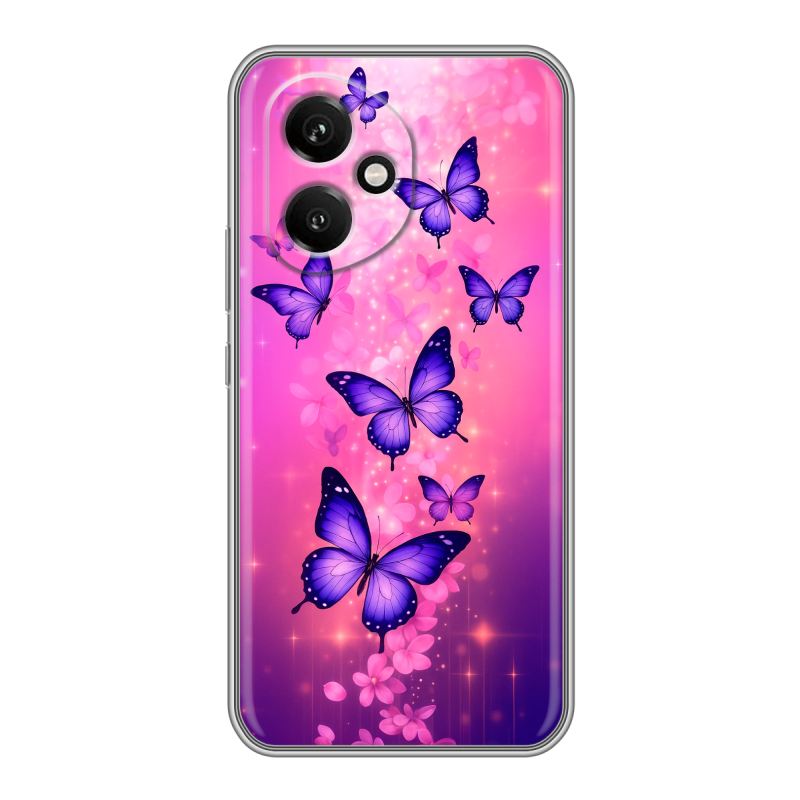 Силиконовый чехол на Honor 400 с принтом Бабочки Силиконовый чехол на Honor 400 с принтом Бабочки