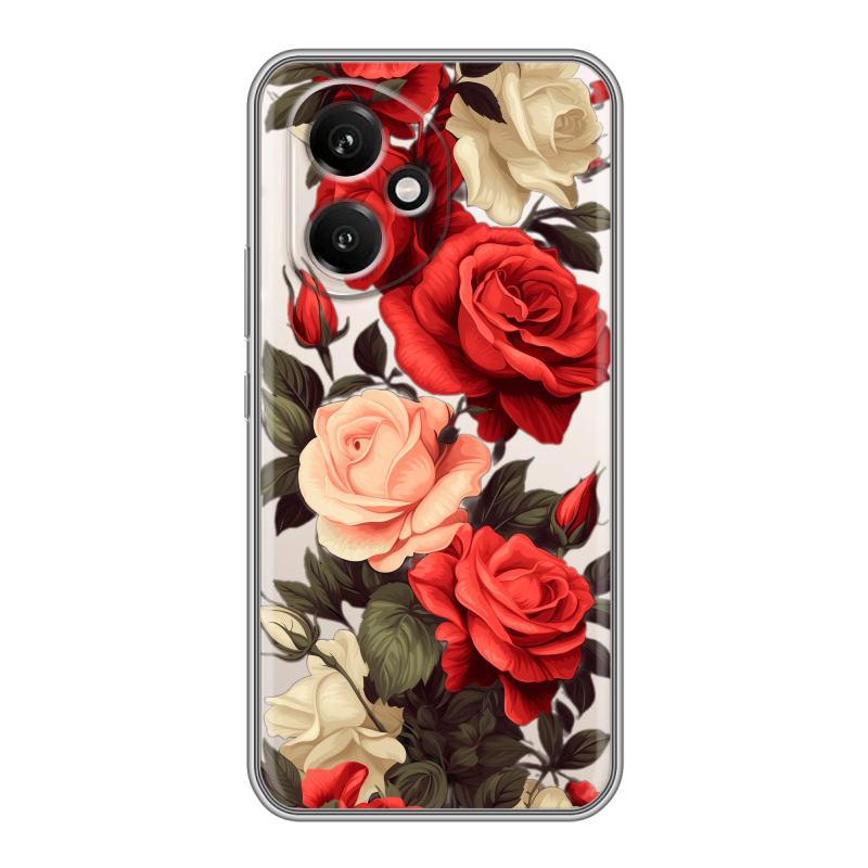 Силиконовый чехол на Honor 400 с принтом Розы Силиконовый чехол на Honor 400 с принтом Розы