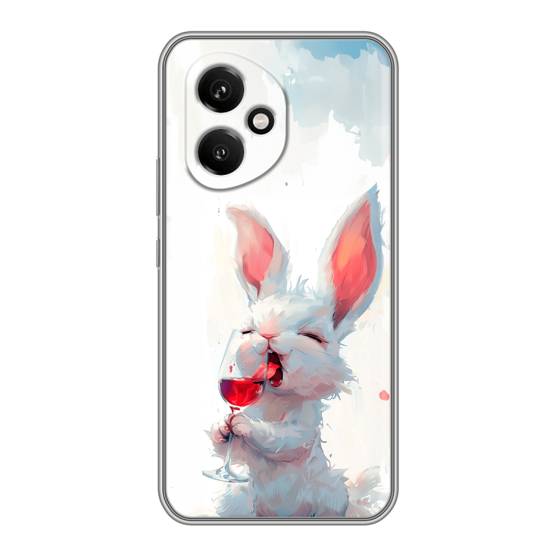 Силиконовый чехол на Honor 400 с принтом кролик зайчик Силиконовый чехол на Honor 400 с принтом кролик зайчик