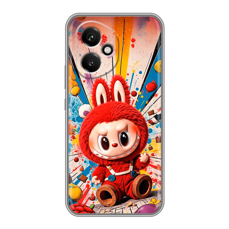 Силиконовый чехол на Honor 400 с принтом Labubu Лабубу Силиконовый чехол на Honor 400 с принтом Labubu Лабубу