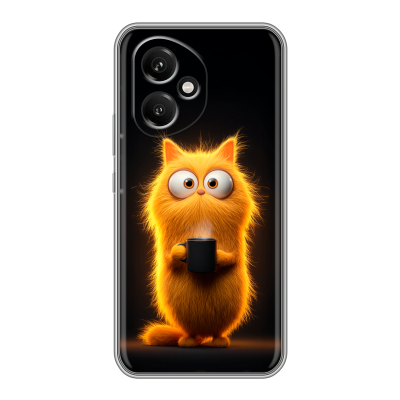 Силиконовый чехол на Honor 400 с принтом Смешной кот Силиконовый чехол на Honor 400 с принтом Смешной кот