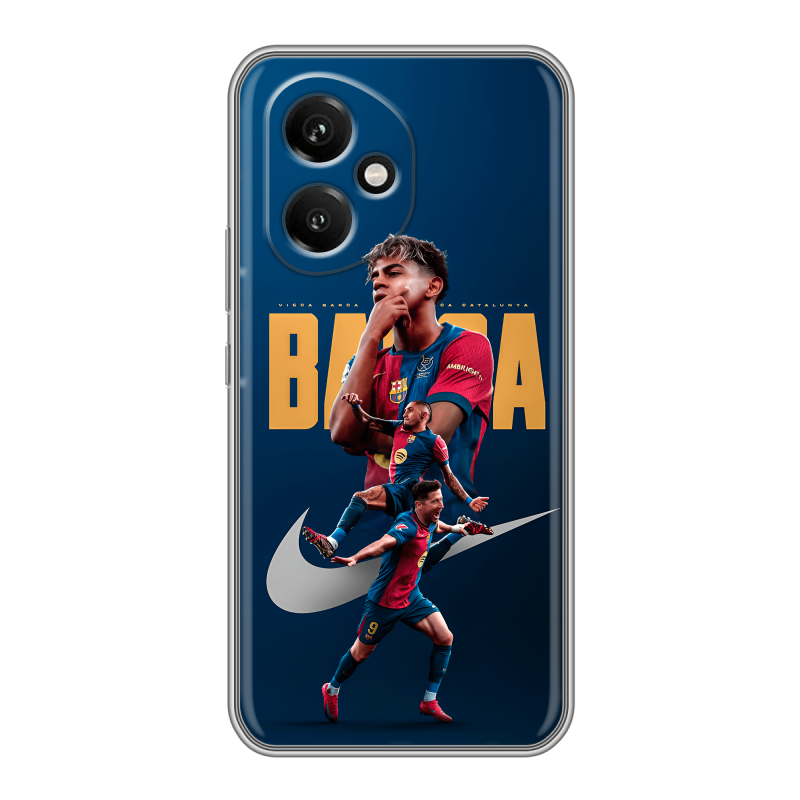 Силиконовый чехол на Honor 400 с принтом Барселона Barca Yamal Силиконовый чехол на Honor 400 с принтом Барселона Barca Yamal