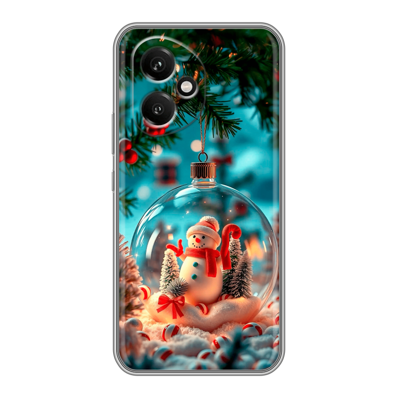 Силиконовый чехол на Honor 400 с принтом Новый год Силиконовый чехол на Honor 400 с принтом Новый год