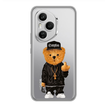 Силиконовый чехол на Honor 400 Pro с принтом Мишка
