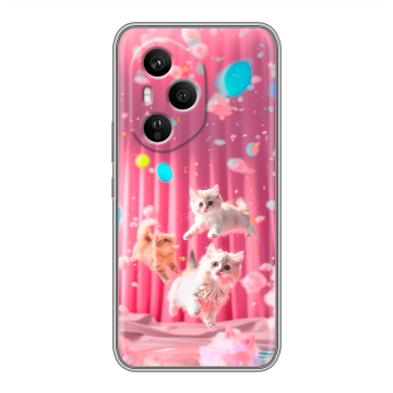 Силиконовый чехол на Honor 400 Pro с принтом милые котики