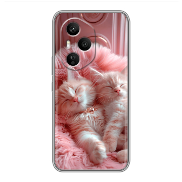 Силиконовый чехол на Honor 400 Pro с принтом котята котики