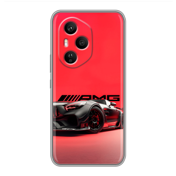 Силиконовый чехол на Honor 400 Pro с принтом Мерседес Mercedes AMG