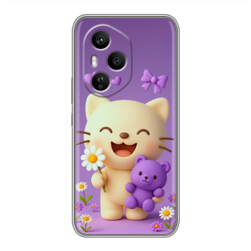 Силиконовый чехол на Honor 400 Pro с принтом для девочек
