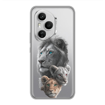 Силиконовый чехол на Honor 400 Pro с принтом Львы