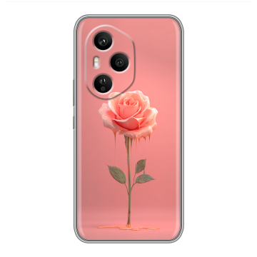 Силиконовый чехол на Honor 400 Pro с принтом Розовая роза