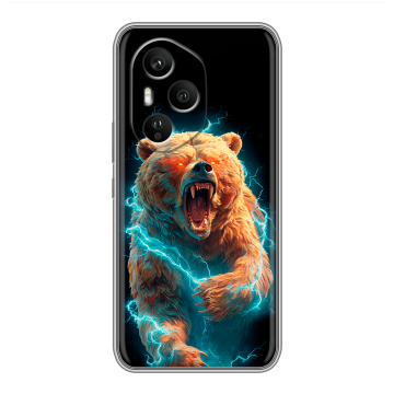 Силиконовый чехол на Honor 400 Pro с принтом Медведь