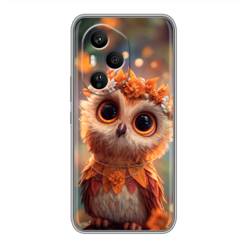 Силиконовый чехол на Honor 400 Pro с принтом Милая сова