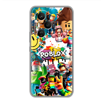 Силиконовый чехол на Honor 400 Pro с принтом Roblox Роблокс