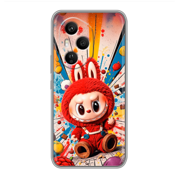 Силиконовый чехол на Honor 400 Pro с принтом Labubu Лабубу Силиконовый чехол на Honor 400 Pro с принтом Labubu Лабубу