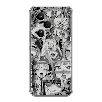 Силиконовый чехол на Honor 400 Pro с принтом Ahegao Ахегао Аниме