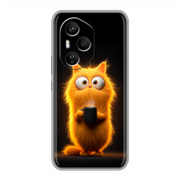 Силиконовый чехол на Honor 400 Pro с принтом Смешной кот Силиконовый чехол на Honor 400 Pro с принтом Смешной кот