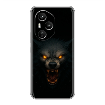 Силиконовый чехол на Honor 400 Pro с принтом Волк