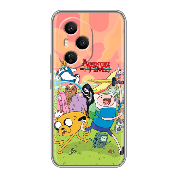 Силиконовый чехол на Honor 400 Pro с принтом Adventure time Время приключений