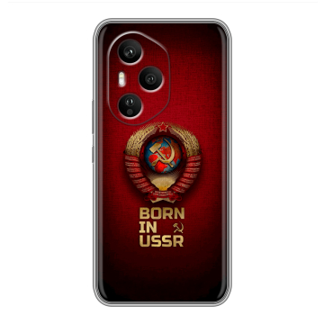 Силиконовый чехол на Honor 400 Pro с принтом Флаг Герб СССР