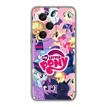 Силиконовый чехол на Honor 400 Pro с принтом My little pony Дружба чудо