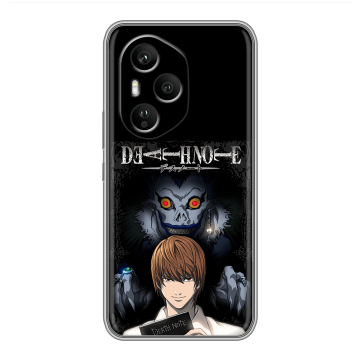 Силиконовый чехол на Honor 400 Pro с принтом Death note Тетрадь смерти