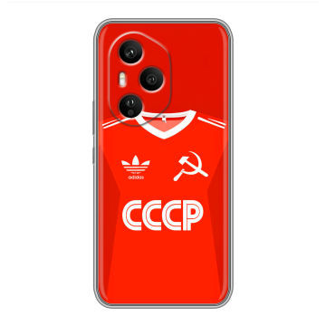 Силиконовый чехол на Honor 400 Pro с принтом Флаг Герб СССР
