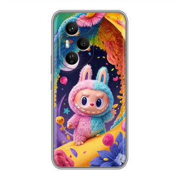 Силиконовый чехол на Honor 400 Pro с принтом Labubu Лабубу Силиконовый чехол на Honor 400 Pro с принтом Labubu Лабубу